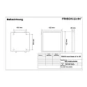 LED Panel, 34W, 4000K, 4300lm, IP44, opal, DALI dimmable, white