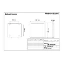 Frisch-Licht LED Panel, 34W, 4000K, 4300lm, IP44, opal, white