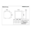 Frisch-Licht LED Aufbau-Panel, IP44 IK07, eckig, mikroprismatisch, DALI dimmbar, weiß, 31x31xcm, 15W 4000K 2100lm