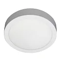 LED Aufbau-Downlight, flach, rund, Ø 22,5cm, 120°, 15W, 3000/4000/6500K, 1800lm, IP54, IK05, UGR<19, weiß