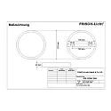 Frisch-Licht LED Aufbau-Downlight, IP20, rund, flach, opal, schaltbar, weiß, Ø 22.5cm, 18W 4000K 1500lm