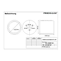 Outdoor LED Aufbau-Downlight, IP65 IK08, rund, Ø 22cm, schaltbar, silber, 15W 4000K 1900lm