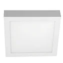 LED Aufbau-Downlight, flach, eckig, 29,5cm, 120°, 20W, 3000/4000/6500K, 2400lm, IP54, IK05, UGR<19, weiß