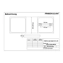 Frisch-Licht LED Downlight, square, 48W, 3000K, 3800lm, IP20, opal, DALI dimmable, white