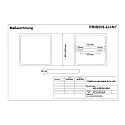 Frisch-Licht LED Aufbau-Downlight, IP20, quadratisch, opal, schaltbar, weiß, 60x60cm, 48W 4000K 3800lm