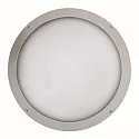 LED Außenwandleuchte Ø39,5cm, IP65, 24W, 3000K, 3000lm, rund, silber