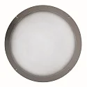LED Außenwandleuchte Ø39,5cm, IP65, 14W, 3000K, 2000lm, rund, Abdeckung opal, anthrazit