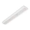 LED Aufbauleuchte, 130cm, 90°, 148W, 4000K, 19900lm, CRI 80, ballwurfsicher, Linsenoptik, IP65, weiß, DALI dimmbar