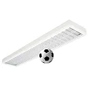 LED Aufbau-Rasterleuchte, 158cm, 87°, 70W, 4000K, 8500lm, CRI 80, ballwurfsicher, IP40, weiß, DALI dimmbar