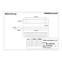 Frisch-Licht LED Surfaced /Pendant grid luminaire, direct, 33W, 3000K, 4300lm, IP20, UGR < 19, white
