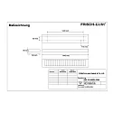 Frisch-Licht LED Aufbau-/Pendel-Rasterleuchte, direkt, IP20, UGR <19, schaltbar, weiß, 33W 4000K 4300lm