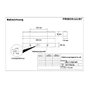 Frisch-Licht LED Damp-proof luminaire, 25W, 3000K, 2800lm, IP50, opal, white