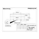 LED Wannenleuchte, IP50, kantig, prismatisch,schaltbar, weiß, 65cm, 25W 4000K 3200lm