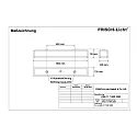 Frisch-Licht LED Wannenleuchte, IP50, prismatisch,schaltbar, weiß, 66cm, 25W 3000K 3200lm