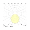 Frisch-Licht LED Damp-proof luminaire, prismatic, 25W, 4000K, 3200lm, IP50, white