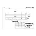 Frisch-Licht LED Wannenleuchte, IP50, opal,schaltbar, weiß, 127cm, 35W 3000K 4500lm