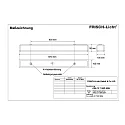 Frisch-Licht LED Damp-proof luminaire, prismatic, 35W, 4000K, 5000lm, IP50, white