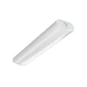 LED Damp-proof luminaire, convex, 26/34/40/48W, 3000K, 5700lm, IP40, white