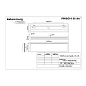 Frisch-Licht LED Wannenleuchte, IP40 IK07, konvex, Multipower, weiß, 116cm, 26/34/40/48W 3000K 3400-5700lm