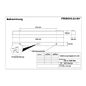 Frisch-Licht LED Damp-proof luminaire, prismatic, 54W, 4000K, 6900lm, IP50, white