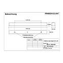 LED Damp-proof luminaire, 54W, 4000K, 6300lm, IP50, opal, white
