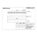 LED Wannenleuchte, IP54 IK10, 116cm, DALI dimmbar, weiß, 58W 4000K 7300lm