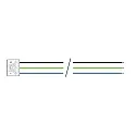 Durchgangsverdrahtung 3x 1.5 mm² für Feuchtraum Wannenleuchte, Serie 9166, 157.2cm