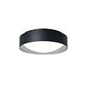 wall and ceiling luminaire PREMIUM ARCHITEKTUR Ø 30,8cm round IP40, black, metal grey 
