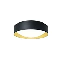 LED Wand-/Deckenleuchte PREMIUM ARCHITEKTUR, Ø 30,8cm, 18W, 4000K, 2100lm, IP40, IK02, CASAMBI/Bluetooth, schwarz/gold