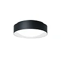 LED Wand-/Deckenleuchte PREMIUM ARCHITEKTUR, Ø 30,8cm, 9-18W, 4000K, 1200-2100lm, IP40, IK02, Multipower, schwarz/schneeweiß