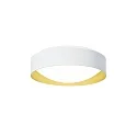 LED Wand-/Deckenleuchte PREMIUM ARCHITEKTUR, Ø 30,8cm, 18W, 4000K, 2100lm, IP40, IK02, 1-10V, weiß/gold