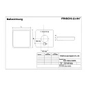 Frisch-Licht LED Wand-/Deckenleuchte, 33cm, quadratisch, 120°, 12W, 4000K, 1500lm, IK10, IP54, DALI dimmbar, weiß