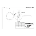 Frisch-Licht LED Wand-/Deckenleuchte, Ø30cm, rund, 150°, 16W, 4000K, 2000lm, IK10, IP54, schaltbar, weiß