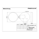 Frisch-Licht LED Ceiling and Pendant luminaire, direct, 25W, 3000K, 3000lm, IP40, opal, white