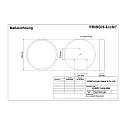 Frisch-Licht LED Ceiling and Pendant luminaire, direct, 25W, 4000K, 3000lm, IP40, opal, white