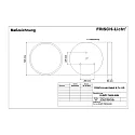 Frisch-Licht LED Ceiling and Pendant luminaire, direct, 53W, 4000K, 6400lm, IP40, opal, white