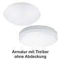 wall and ceiling luminaire 7465 Ø 36cm IP65, white 