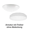 Armatur für LED Wand-/Deckenleuchte ECO SERIE 7530, Ø 43,5cm, 13,5-38W, 3000K, 1750-4600lm, IP40, Multipower, weiß