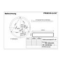 LED Wall / Ceiling luminaire, cylindrical, 15-42W, 3000K, 4300lm, IP40, silk matt, white