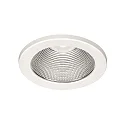 LED Recessed Downlight, 10W, 4000K, 1000lm, IP20, faceted reflector, white