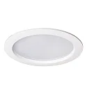 LED Einbau-Downlight, IP54 IK06, rund, DALI dimmbar, weiß / opal, Ø 14cm, 12W 3000K 1100lm 95°