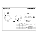 Frisch-Licht LED Einbau-Downlight, IP54 IK06, rund, DALI dimmbar, weiß / opal, Ø 14cm, 12W 4000K 1100lm 95°