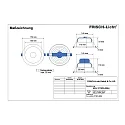 Frisch-Licht LED Recessed Downlight, 20W, 4000K, 2000lm, IP20, faceted reflector, white