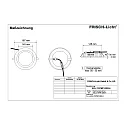 Frisch-Licht LED Recessed Downlight round, 20W, 2700K, 2200lm, IP44, UGR < 19, white