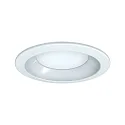 LED Recessed Downlight, round, 28W, 3000K, 2800lm, IP44, opal, DALI dimmable, white