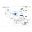 LED Recessed Downlight, 30W, 3000K, 3000lm, IP20, UGR < 19, white