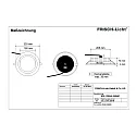Frisch-Licht LED Recessed Downlight, 17/24/30W, 4000K, 2600lm, IP65, white