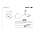 Frisch-Licht LED Einbau-Downlight, IP20, rund, Ø 8.4cm, GU10 (inkl.), 30° schwenkbar, 7W 3000K 600lm 45°, aluminium gebürstet