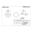 Frisch-Licht LED Einbau-Downlight, IP20, rund, Ø 8.4cm, GU10 (inkl.), 30° schwenkbar, 7W 4000K 600lm 45°, aluminium gebürstet