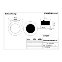 Frisch-Licht LED Recessed Downlight, 7W, 4000K, 600lm, IP20, swivelling, silver